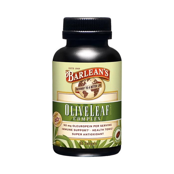 Barleans Olive Leaf Complex Soft gels 60 Count