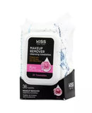 Kiss Makeup Remover Cleansing Towelettes Rose 36's