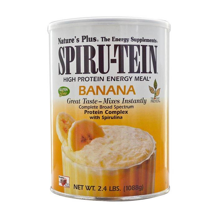 Natures Plus Spiru-Tein Banana 2.4 LBS 1088 g Can
