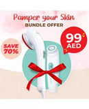 Beurer Infrared Massager MG21 and Sanitas Facial Cleansing Brush SFC 30 Bundle Pack