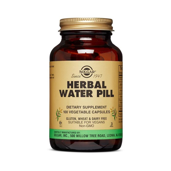 Solgar Full Potency Herbal Water Pill Vegetable Capsule 100's