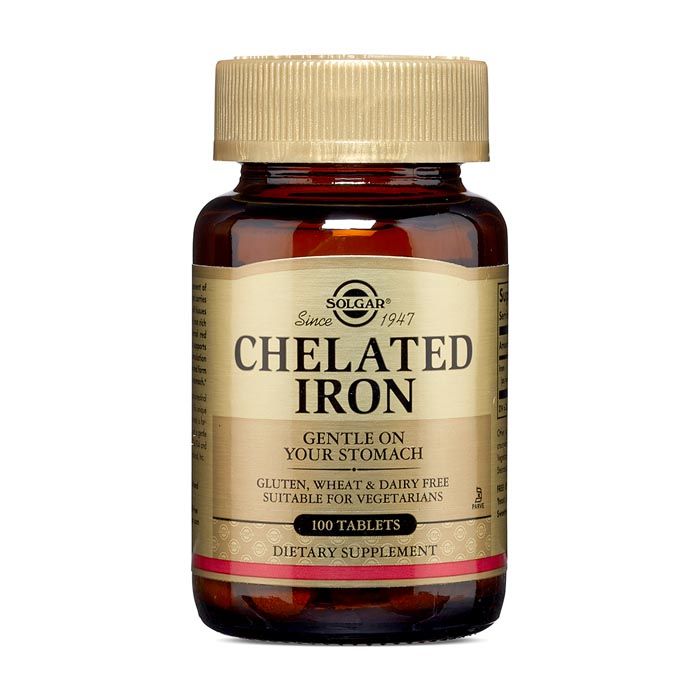 Solgar Chelated Iron Tablet 100's