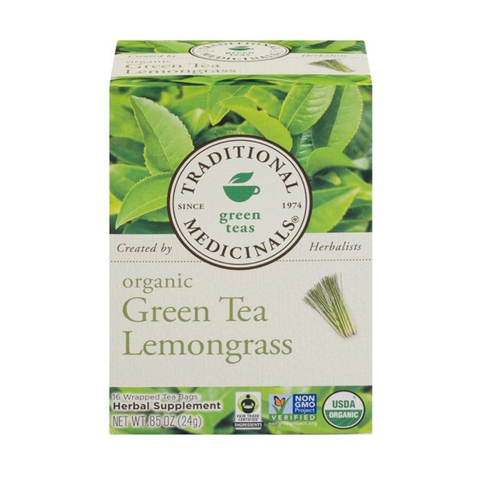 Traditional Medicinals Green Tea Lemongrass 16 Tea Bags