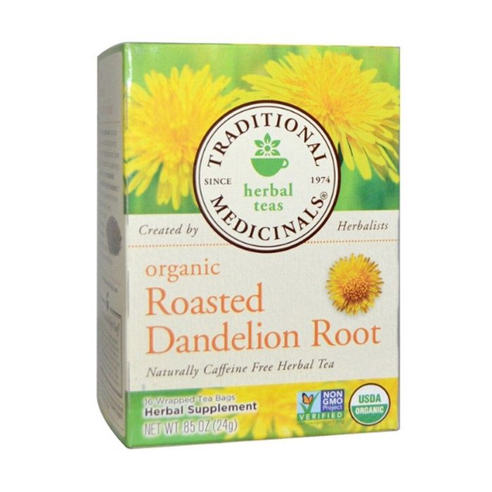 Traditional Medicinals Roasted Dandelion Root 16 Tea Bags