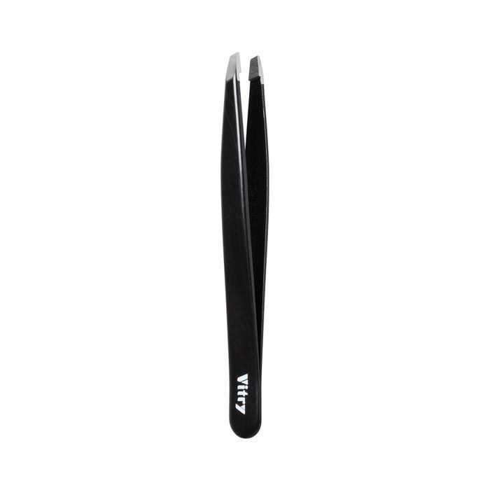 Vitry Black Professional Tweezer Slant Ends