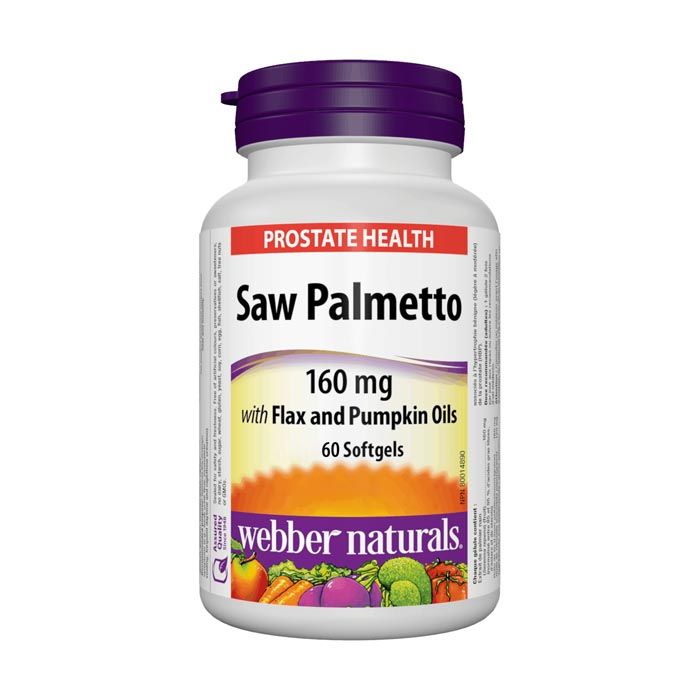 Webber Naturals Saw Palmetto 160 mg 60's