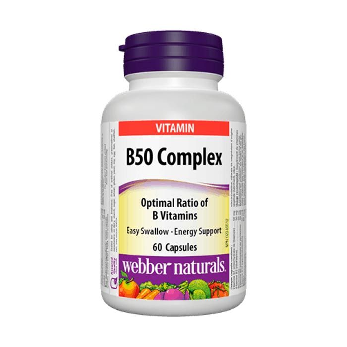 Webber Naturals Vitamin B Complex 50 mg 60's