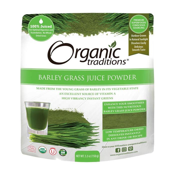 Organic Traditions Barley Grass Juice Powder 150 g