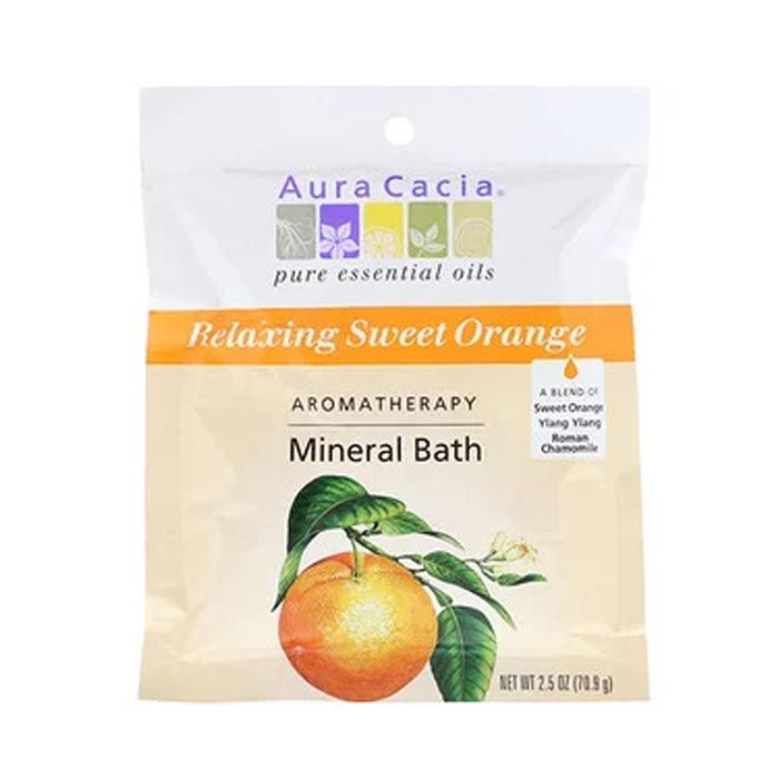 Aura Cacia Relaxing Sweet Orange Mineral Bath  70.9 g