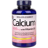 Holland & Barrett Calcium 600mg With Vitamin D Caplets 250's