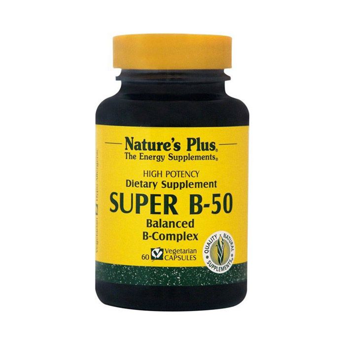 Natures Plus Super B 50 Vegetarian capsules 60's