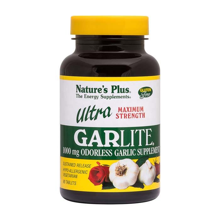 Natures Plus Ultra Garlite 1000 mg Sustained Release 90 Tablets